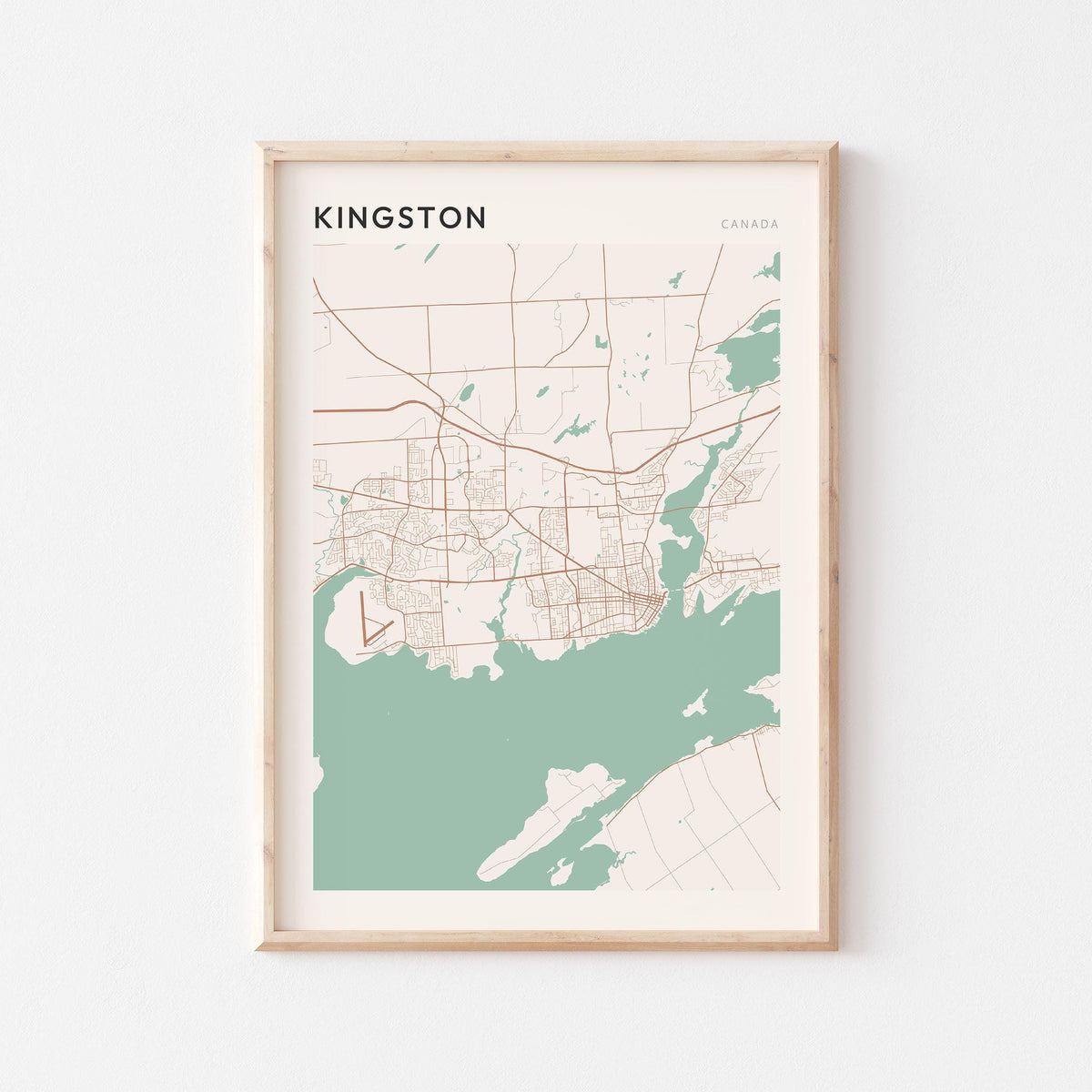 kingston, ontario map poster - image 1