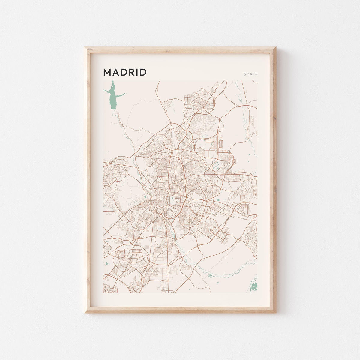 madrid spain map poster - image 1
