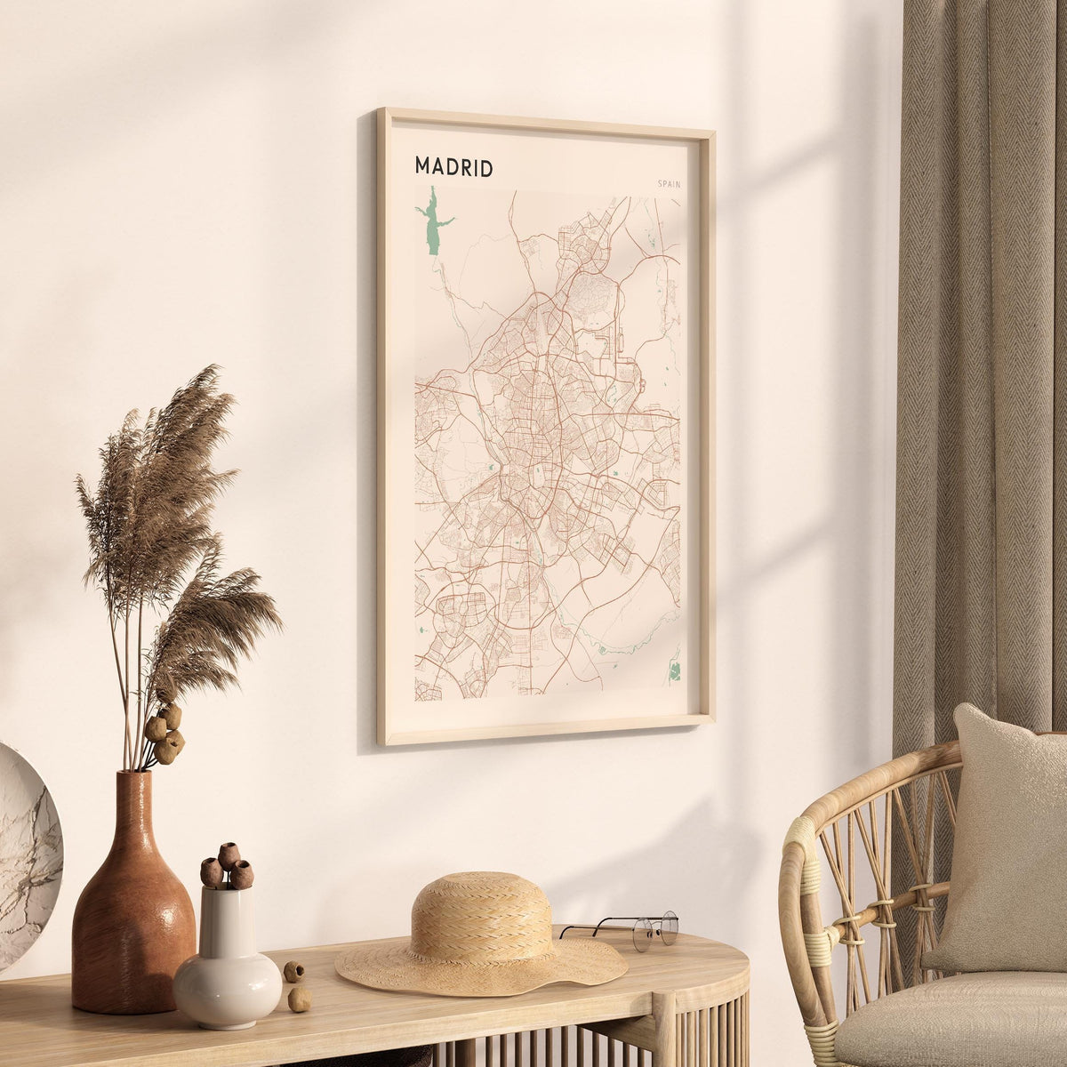 madrid spain map poster - image 2