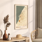 benghazi, libya map poster - image 2