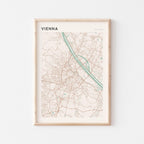 vienna austria map poster - image 1