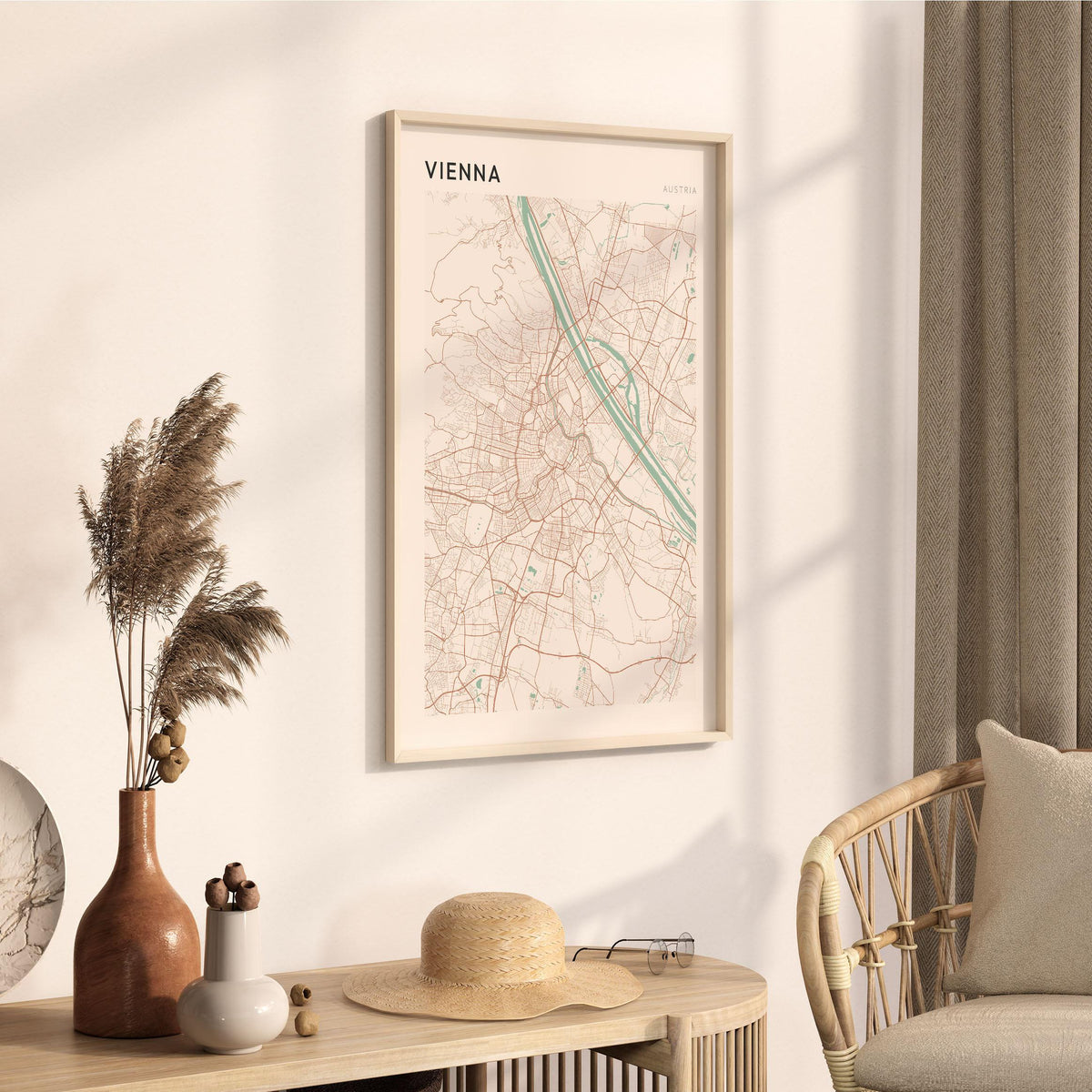 vienna austria map poster - image 2