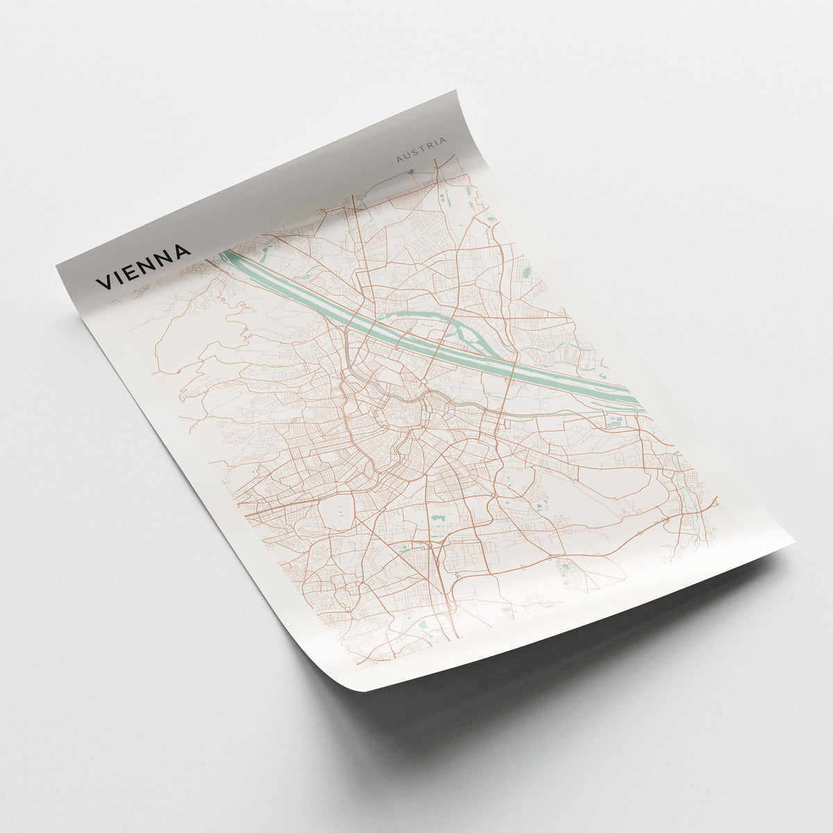 vienna austria map poster - image 3