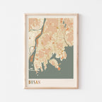 busan, south korea map poster - image 1