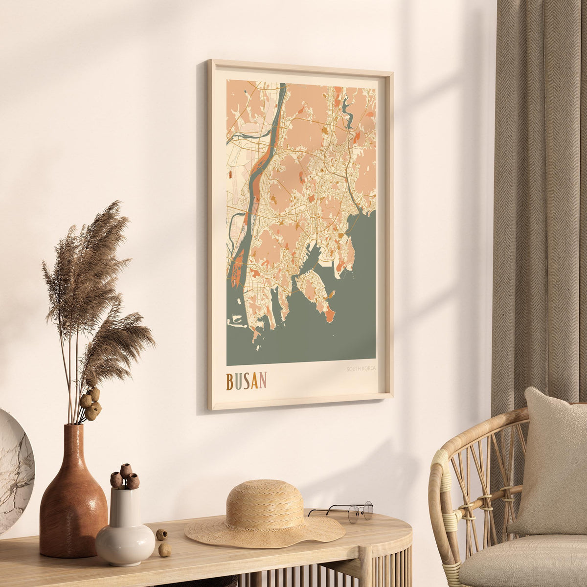 busan, south korea map poster - image 2