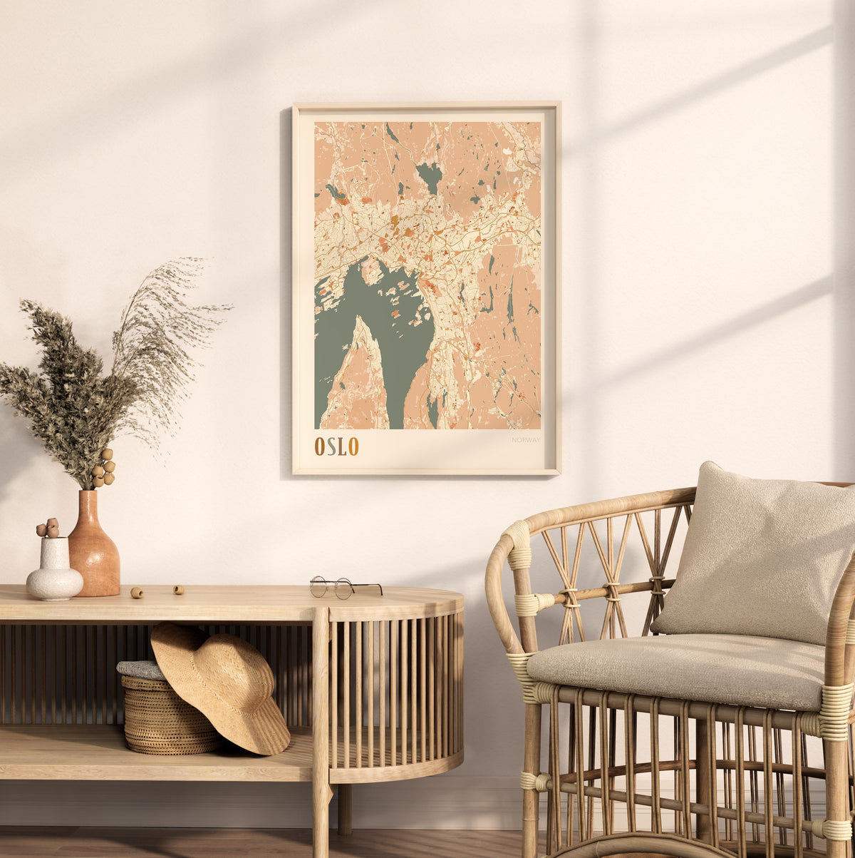 oslo norway map poster - image 3