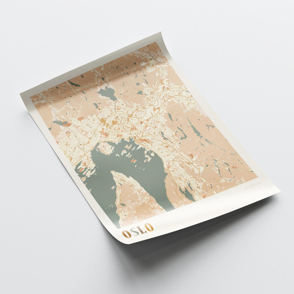 oslo norway map poster - image 4