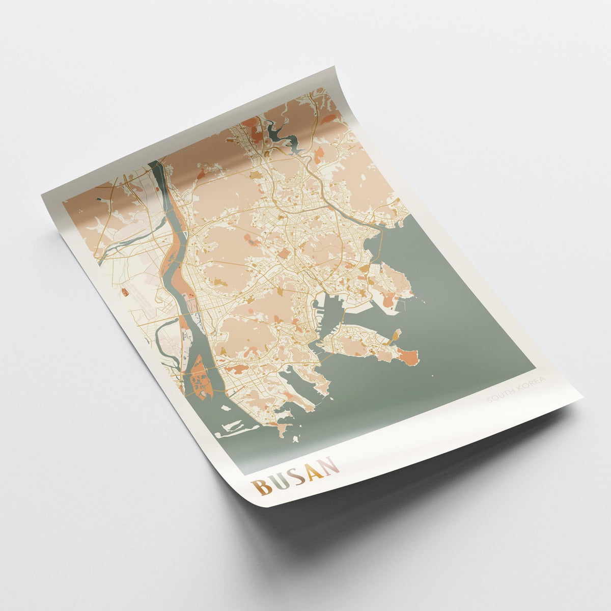 busan, south korea map poster - image 4