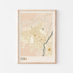 juba, south sudan map poster - image 1