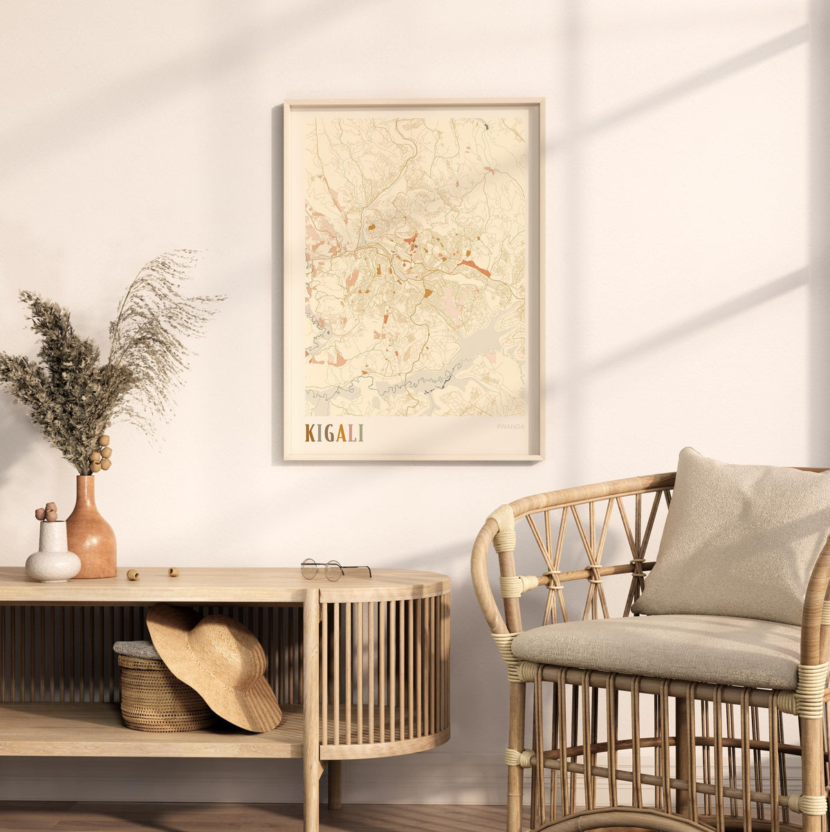 kigali, rwanda map poster - image 3