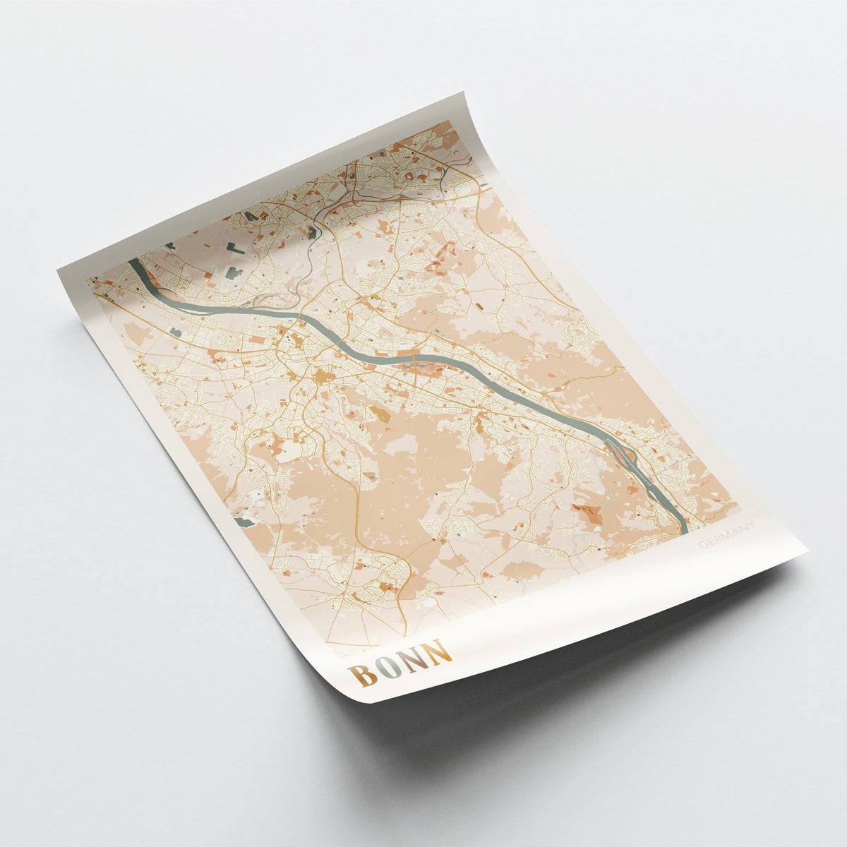 bonn germany map poster - image 4