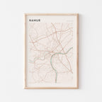 namur belgium map poster - image 1