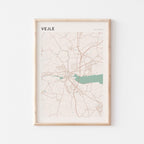 vejle denmark map poster - image 1