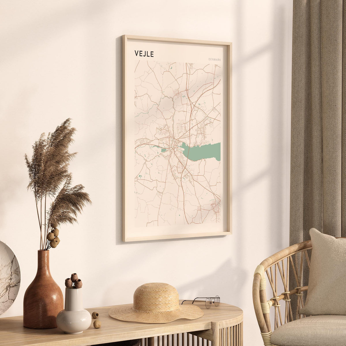 vejle denmark map poster - image 2