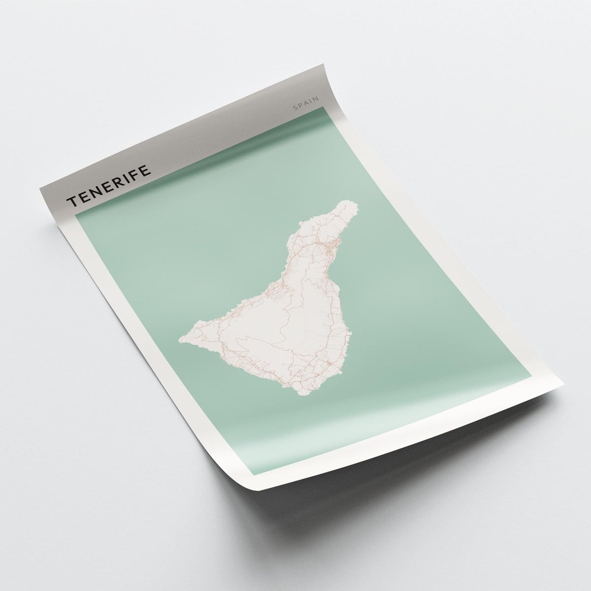 tenerife spain map poster - image 4