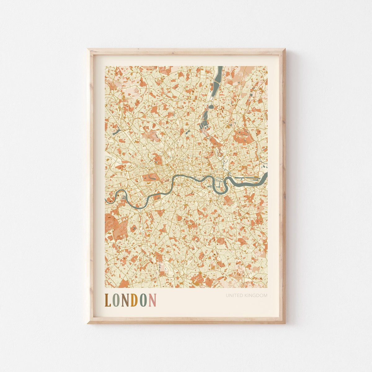 london, united kingdom map poster - image 1