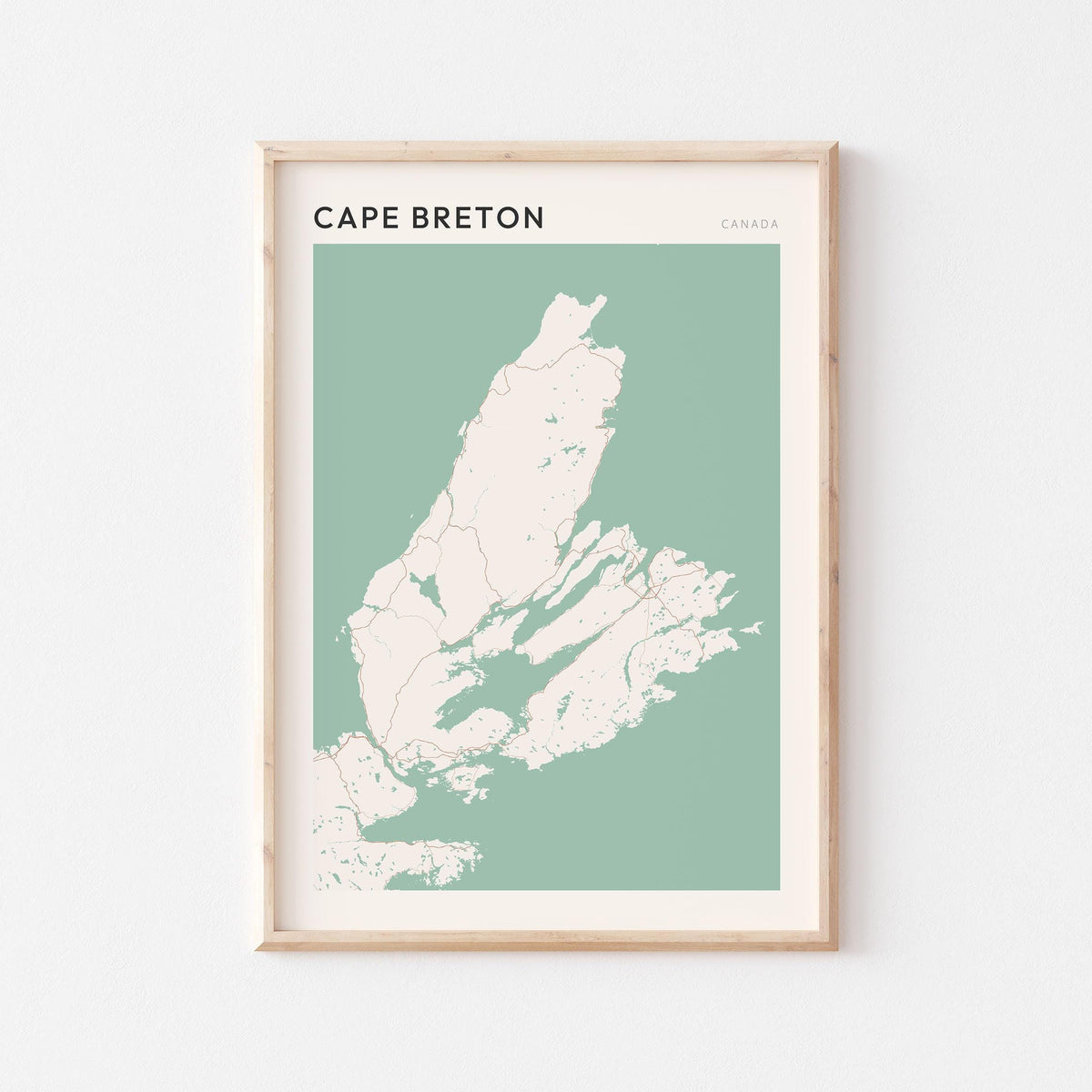 cape breton, nova scotia map poster - image 1