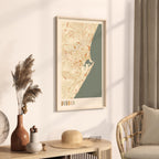 durban, south africa map poster - image 2