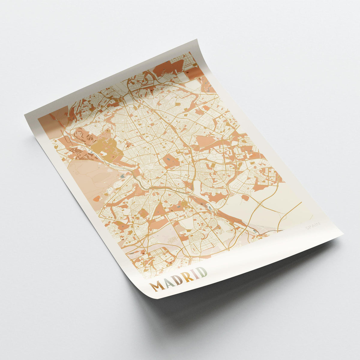 madrid spain map poster - image 3