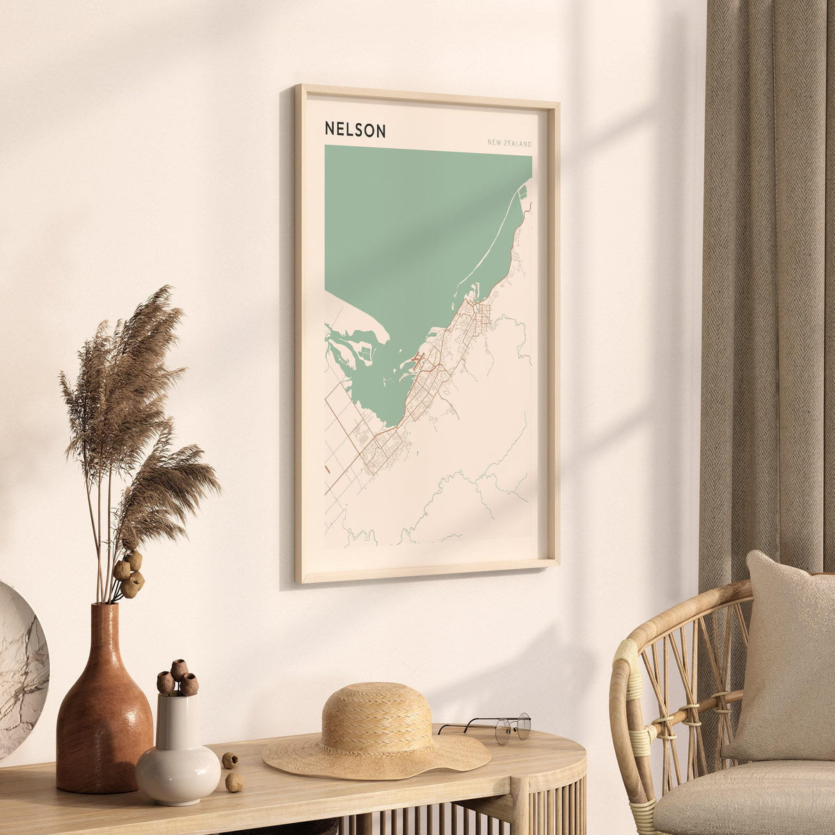 nelson, new zealand map poster - image 2
