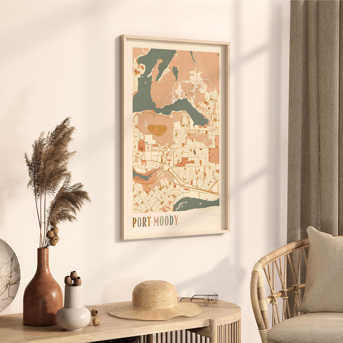 port moody, british columbia map poster - image 2
