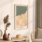 san sebastian spain map poster - image 2