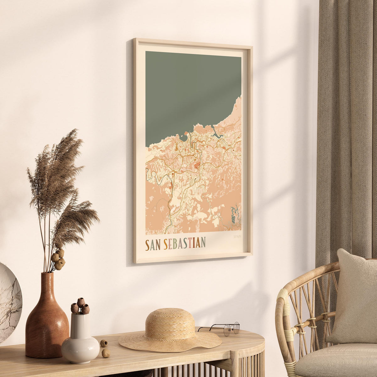 san sebastian spain map poster - image 2