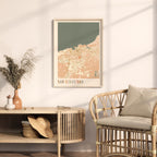 san sebastian spain map poster - image 3