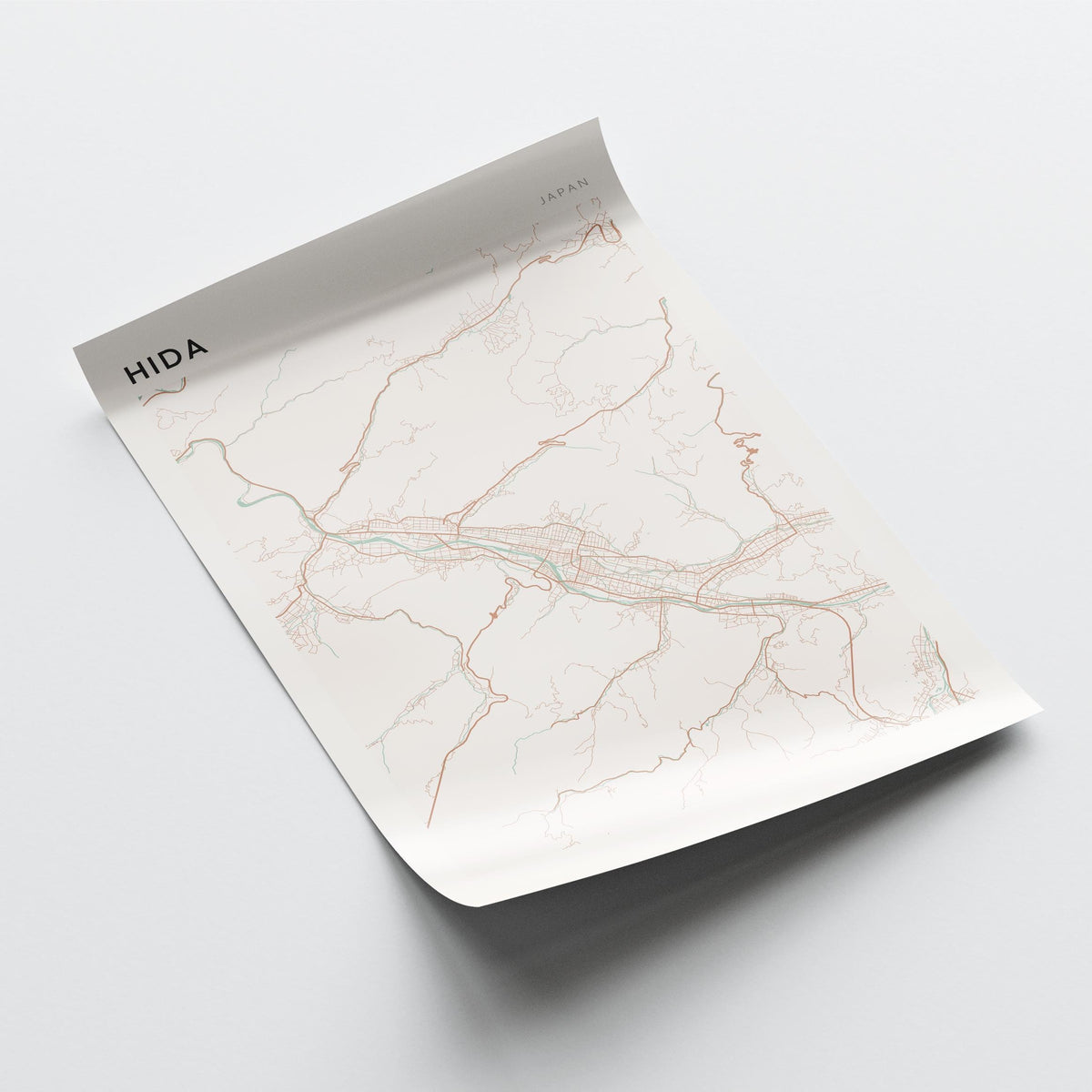 hida, japan map poster - image 4