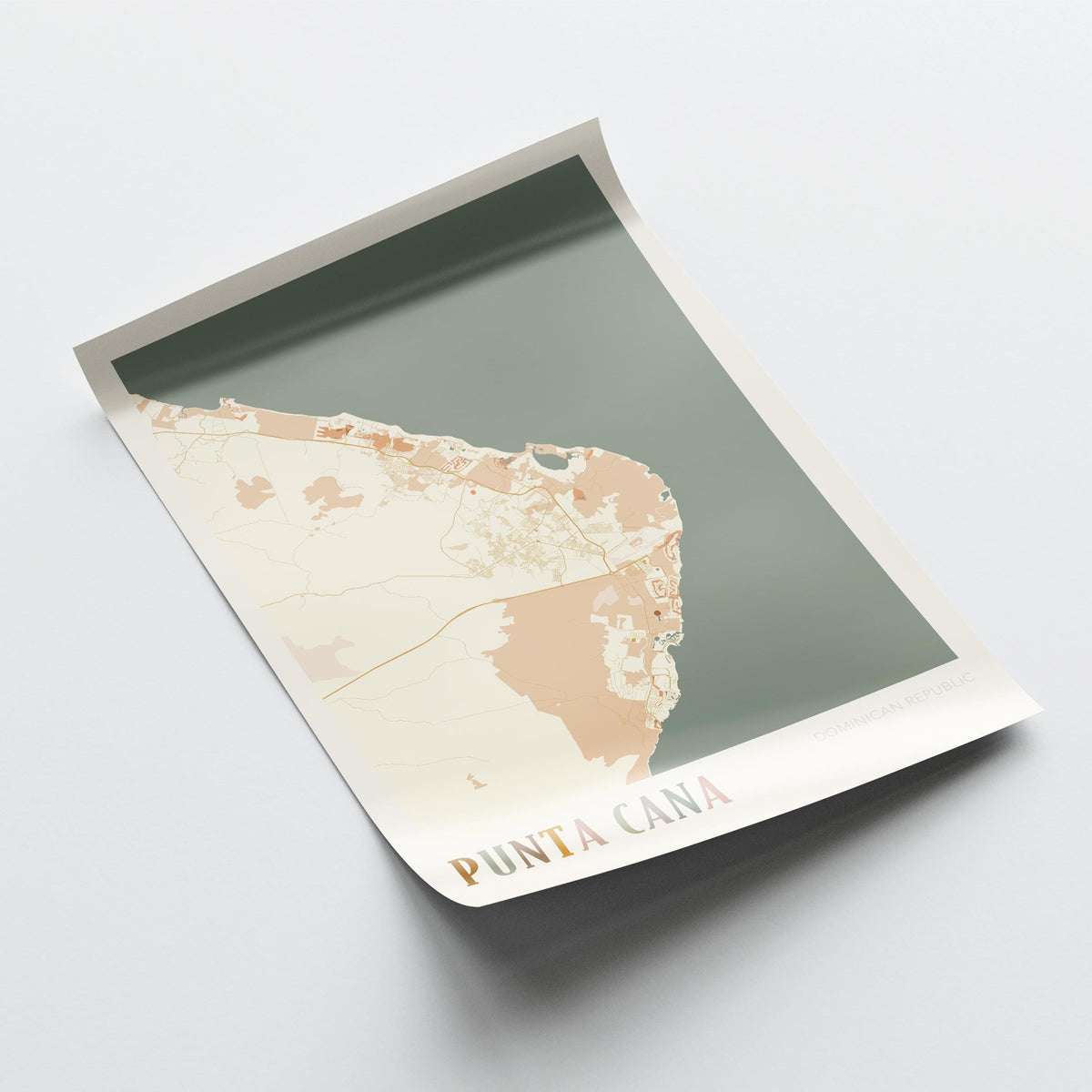 punta cana, dominican republic map poster - image 4