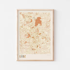lodz poland map poster - image 1