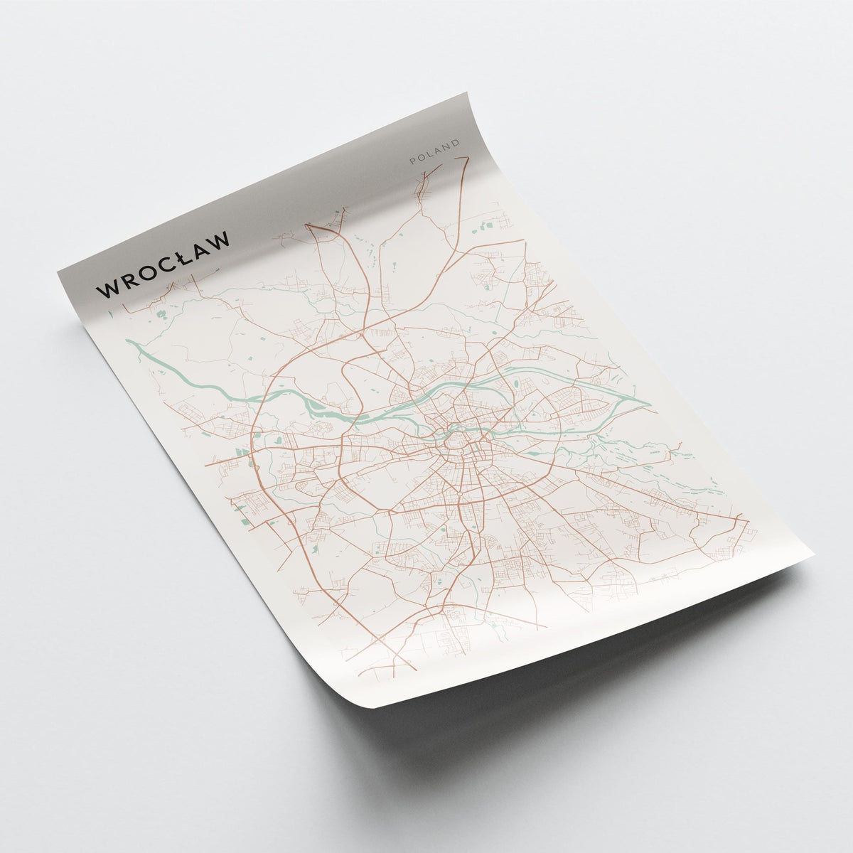 wroclaw poland map poster - image 4
