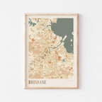 brisbane, australia map poster - image 1