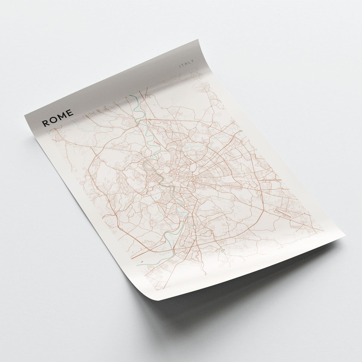rome italy map poster - image 3