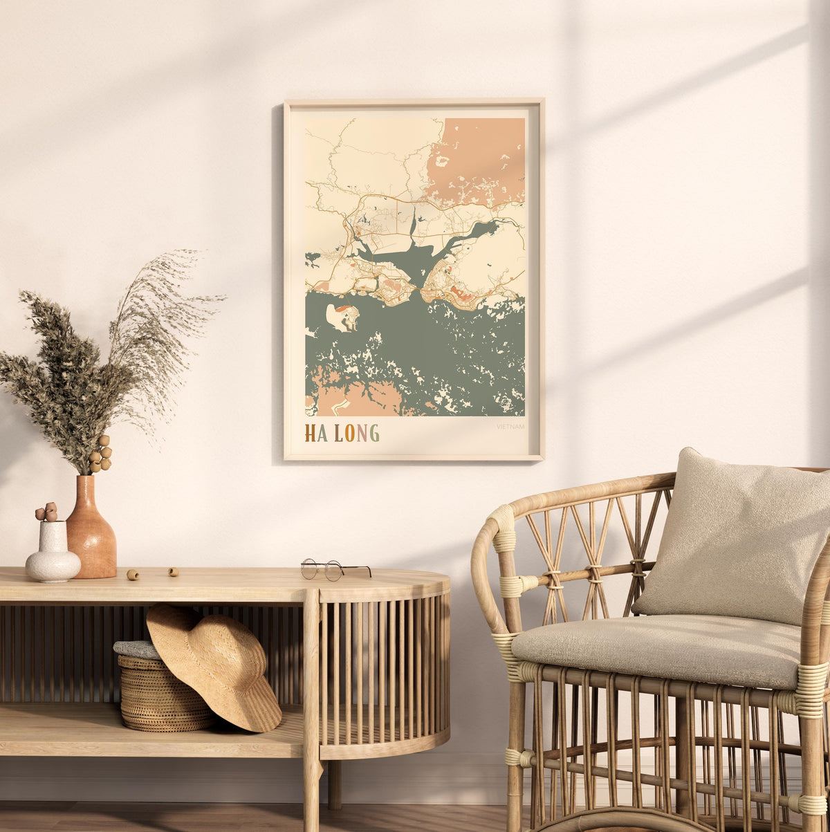ha long, vietnam map poster - image 3
