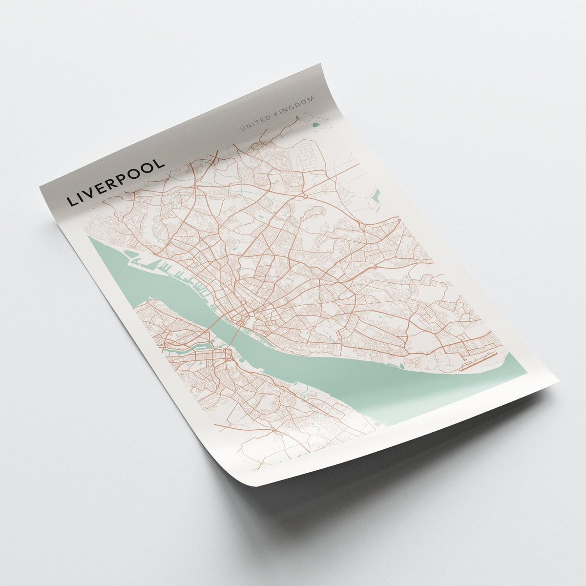 liverpool, united kingdom map poster - image 4