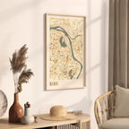 hanoi, vietnam map poster - image 2