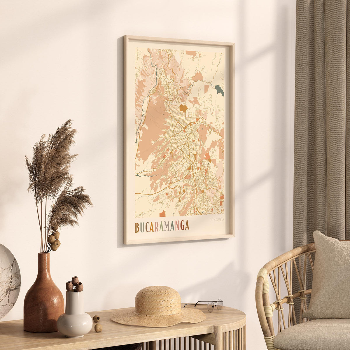 bucaramanga, colombia map poster - image 2