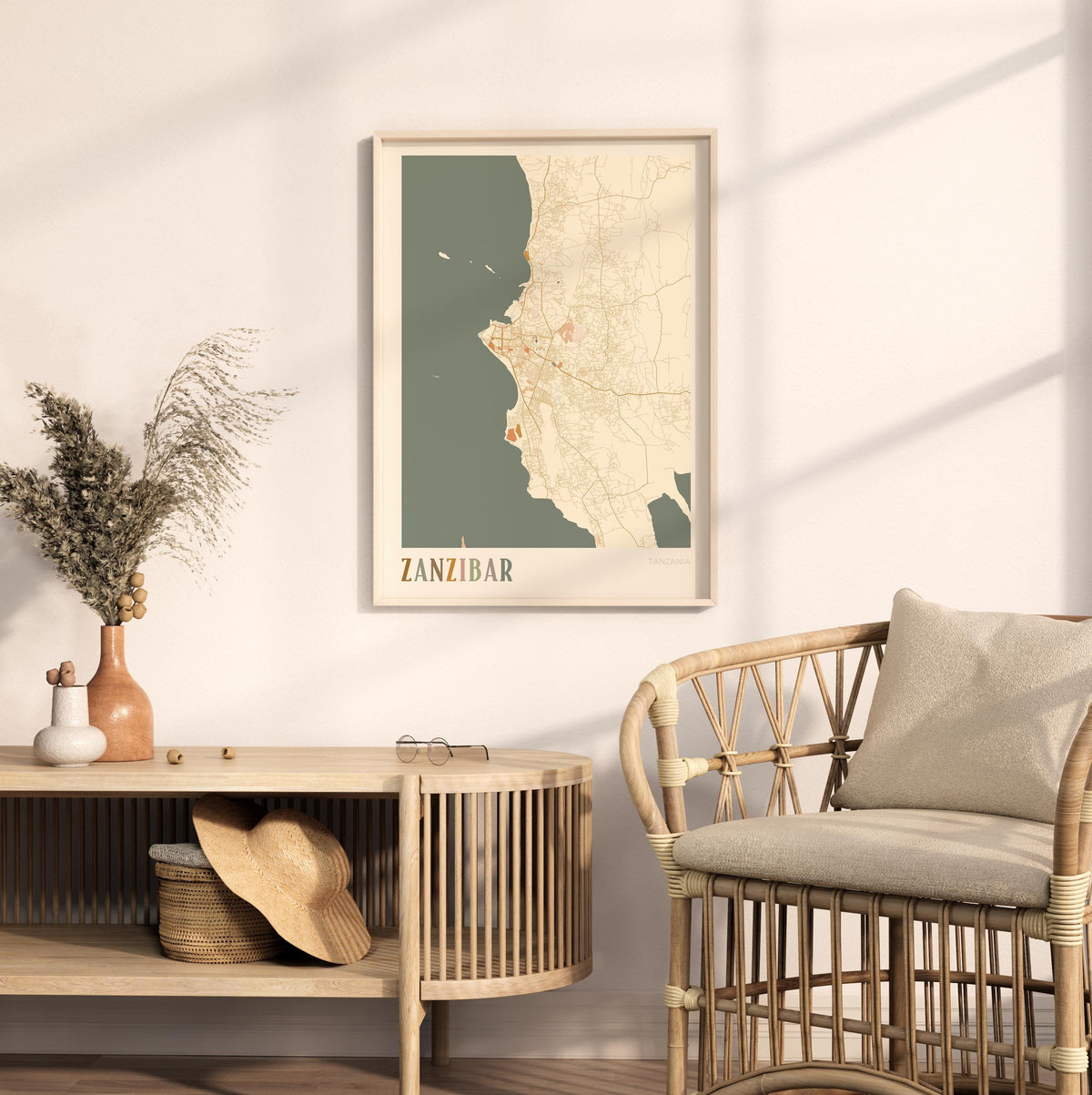 zanzibar, tanzania map poster - image 3