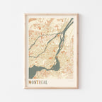 montreal, quebec map poster - image 1