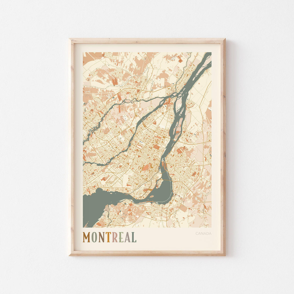 montreal, quebec map poster - image 1