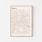 berlin germany map poster - image 1