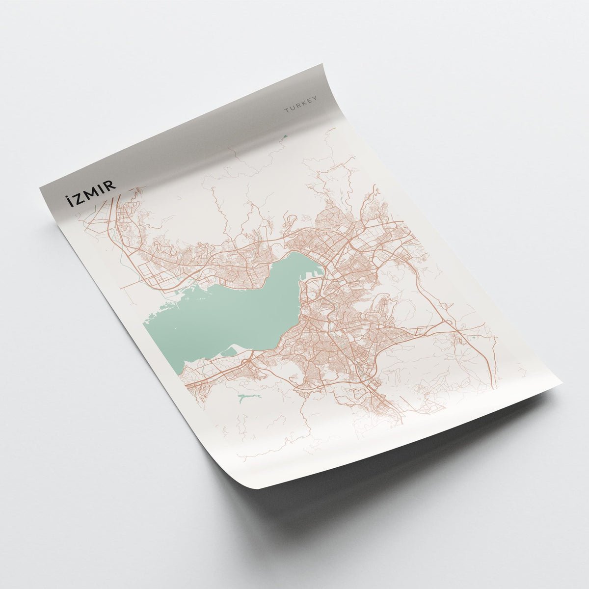 izmir, turkey map poster - image 4