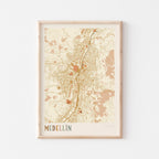 medellin, colombia map poster - image 1