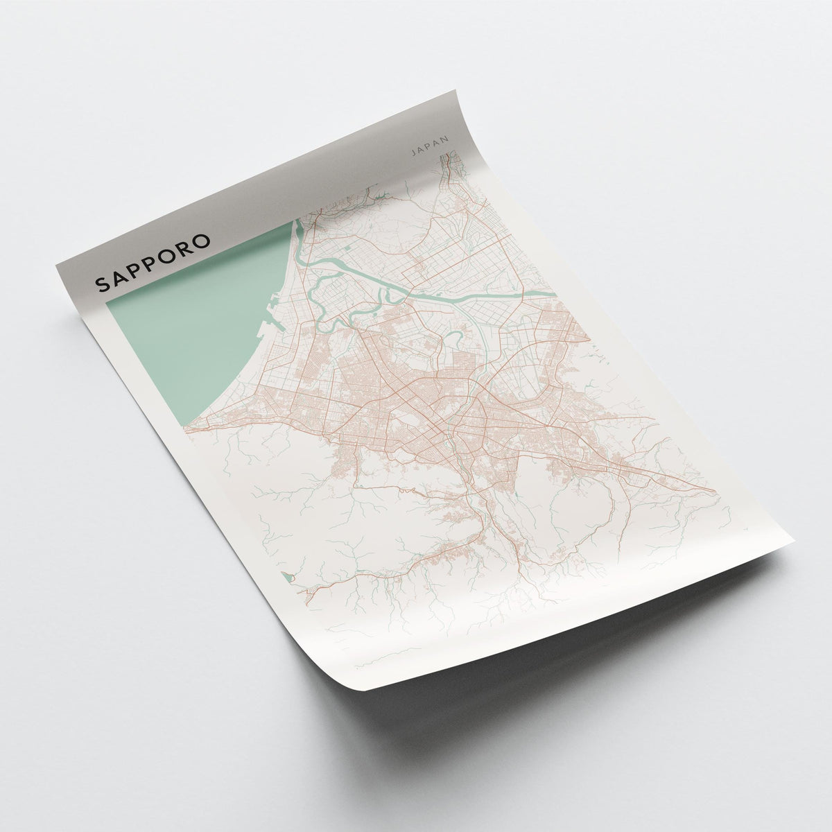 sapporo, japan map poster - image 4