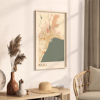 malaga spain map poster - image 2