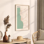 roseau, dominica map poster - image 3