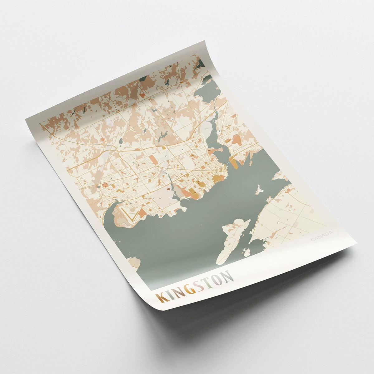 kingston, ontario map poster - image 3