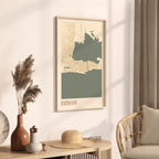 cotonou, benin map poster - image 2