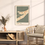 hamilton, bermuda map poster - image 3